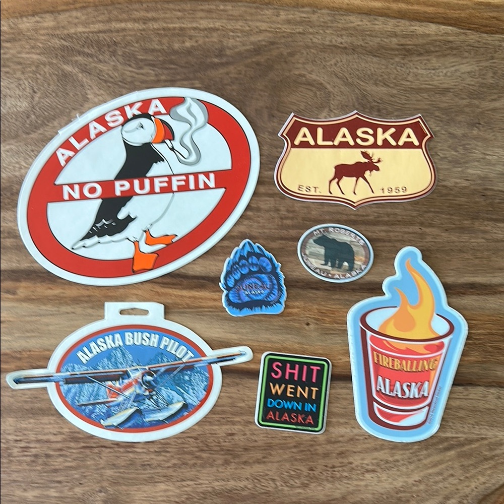 Alaska Themed Sticker Set